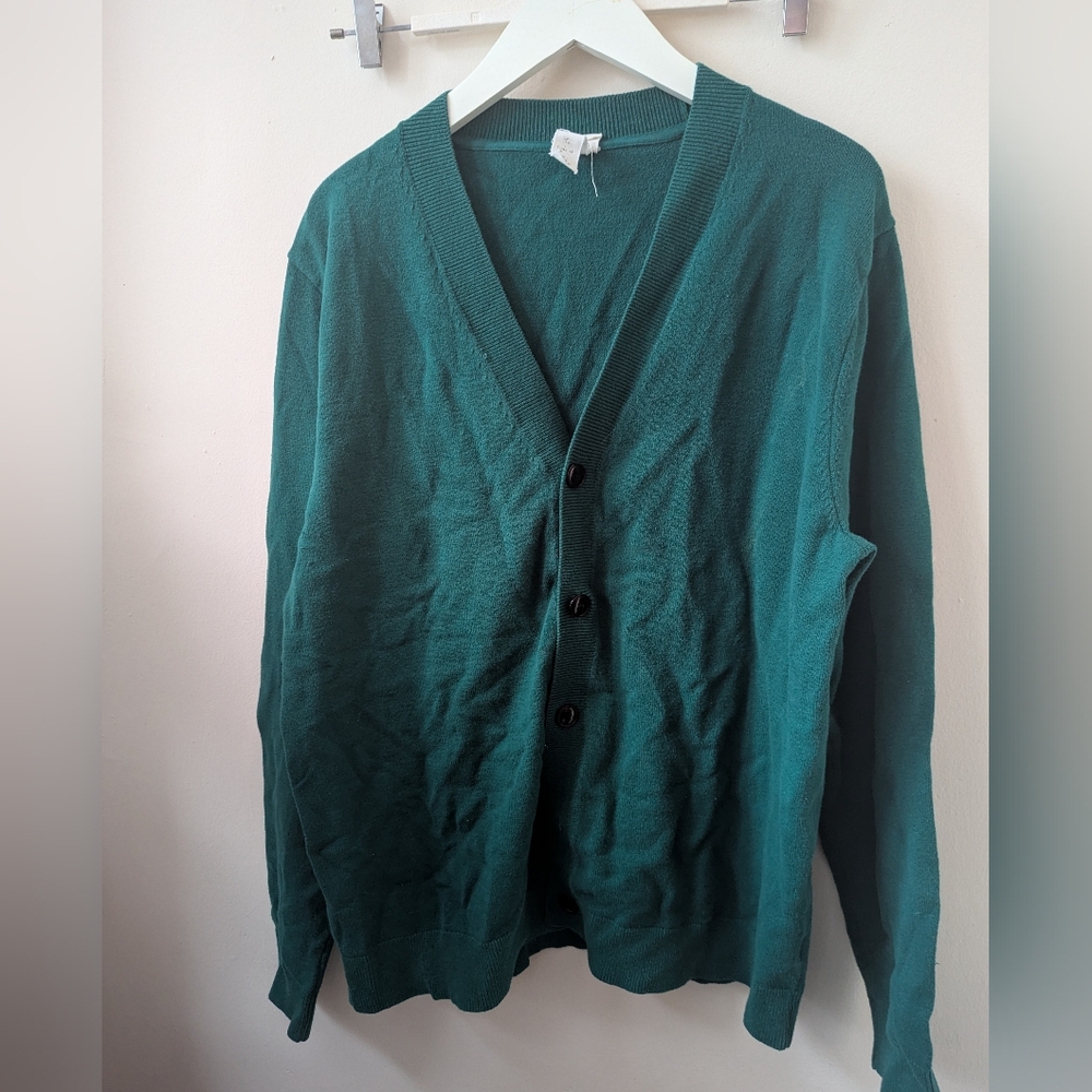 H&M Green Men's Cardigan Sweater